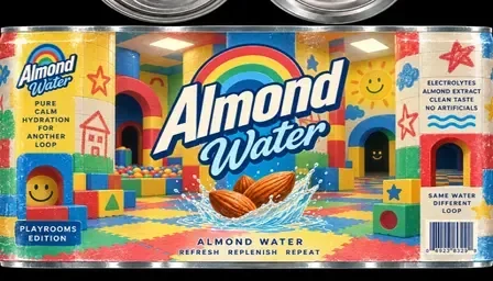 Playrooms Almond Water collectible can artwork